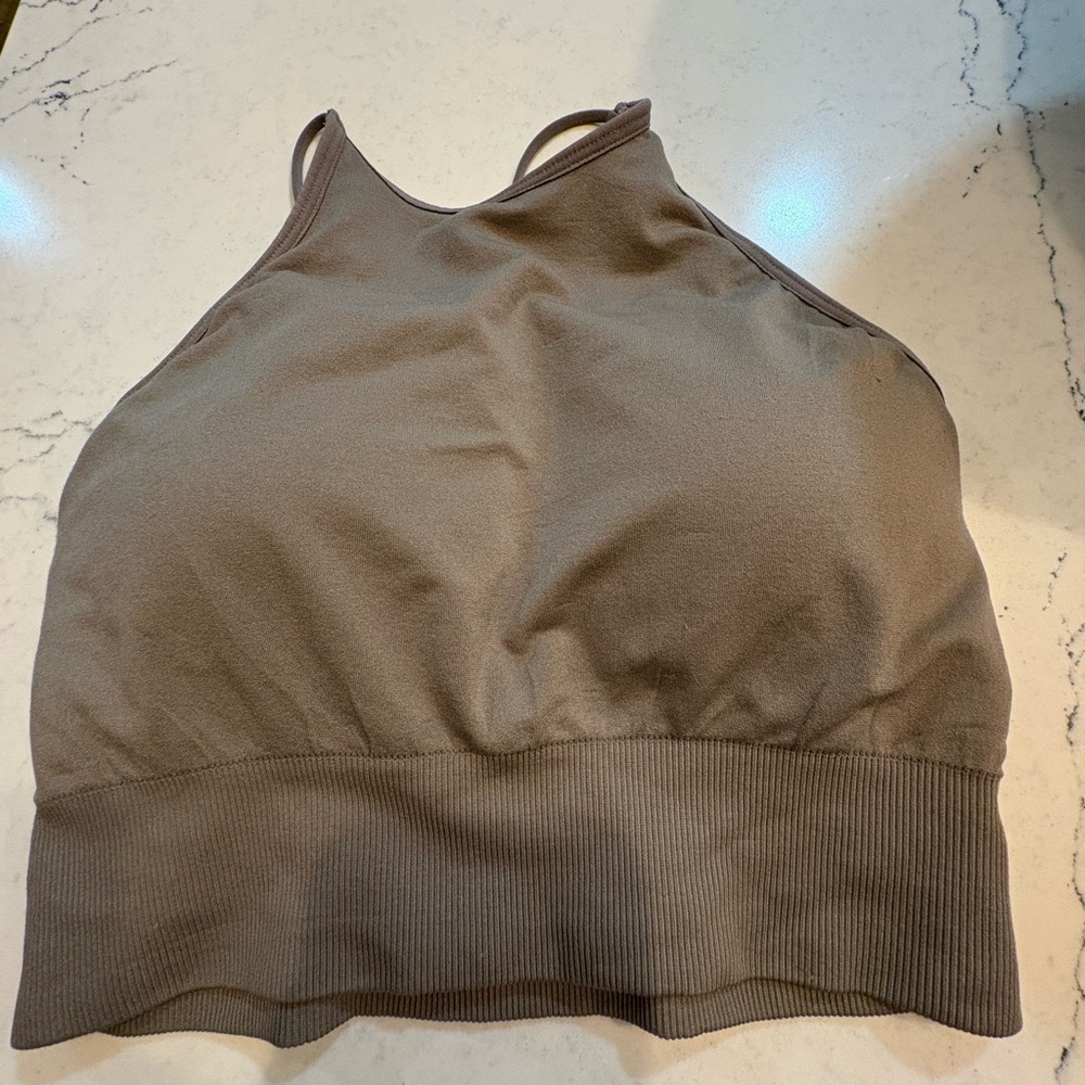NVGTN Invincible Seamless Brown Bra Size Large With Removable Pads